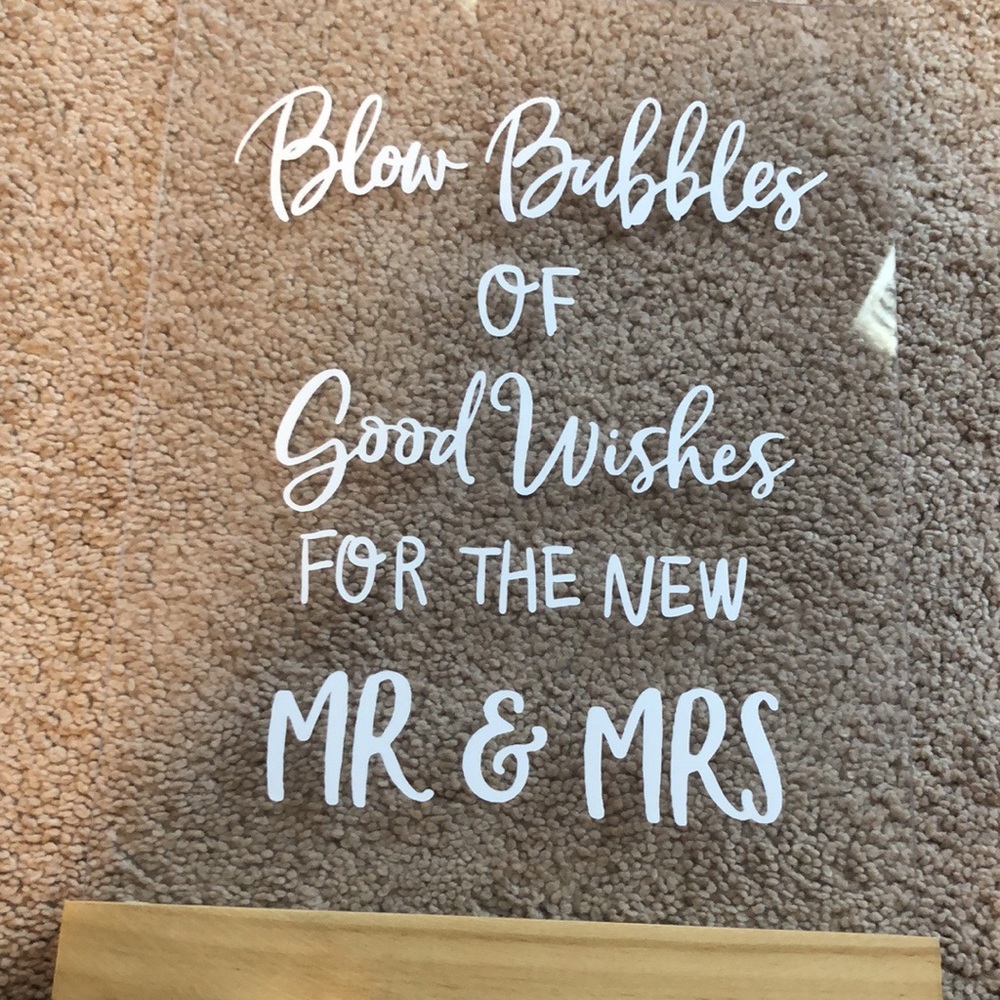 Wedding Decor Sign